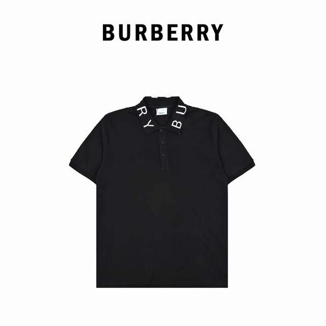 Burberry. 巴宝莉23Ss微标衣领 短袖polo衫 专柜定制面料 透气舒适度高，细节无可挑剔，品牌元素设计理念，体现高品质。手感细腻柔软！呈现休闲裁剪，