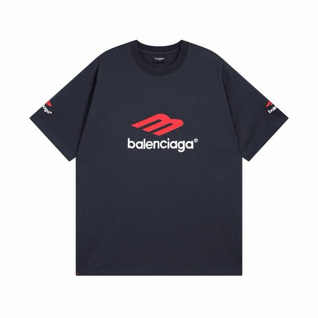 Balenciaga 巴黎世家2024 Ss 经典前后左右logo刺绣短袖t恤 本市场no.1的质量 真正天花板品质 全部原版开发注意细节图 避免被盗图商家混发