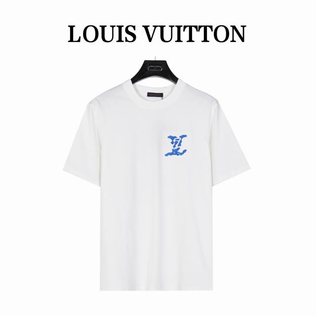 Louis Vuitton 路易威登 后背重工云朵刺绣logo短袖t恤 定制240G水洗精梳棉棉面料 面料经过洗水处理，手感更加舒适， 高端整片绣花云朵图案刺绣