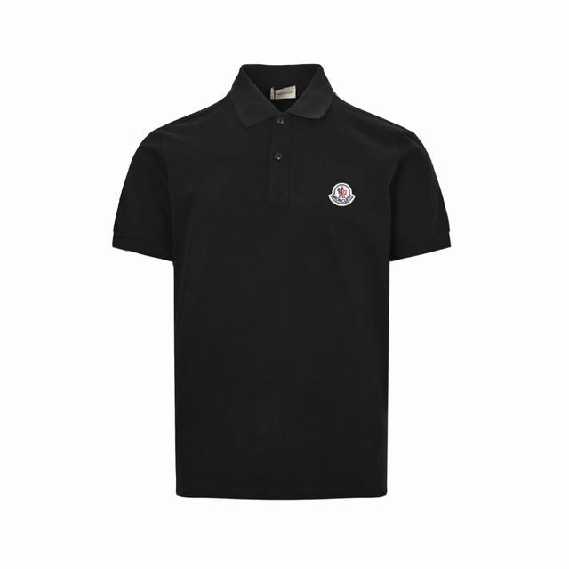 Moncler 蒙口 24Ss 经典款徽标刺绣polo杉短袖 采用60支双股280克重 %棉双面珠地面料 拆解纱线分析 订织蜂窝四角网眼胚布 专柜定制面料 透气