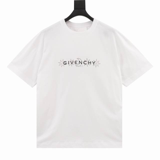 Givenchy 纪梵希 六芒星印花短袖 Gvc｜24Ss新款 六芒星印花t恤短袖棉质t恤，圆领罗纹拼接，正面和背面点缀翻转效果givenchy Paris L