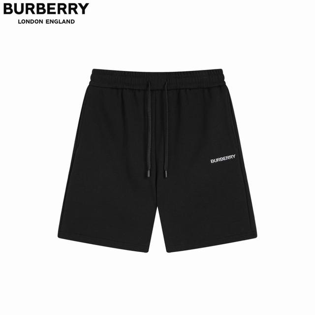 Burberry 巴宝莉 24Fw经典小标logo 短裤 经典字母刺绣 专柜定制面料 1:1开发 三标齐全 超级质感柔软透气 时尚拼接 品牌元素设计理念 体现高