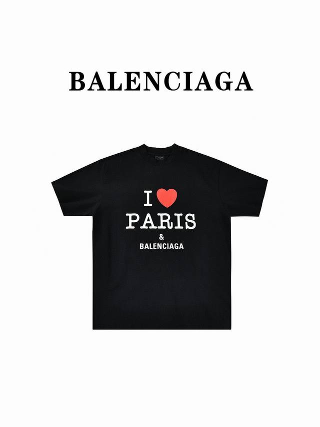 Balenciaga 巴黎世家 Blcg 24Ss 情人节限定爱心印花短袖t恤 Size:1-4