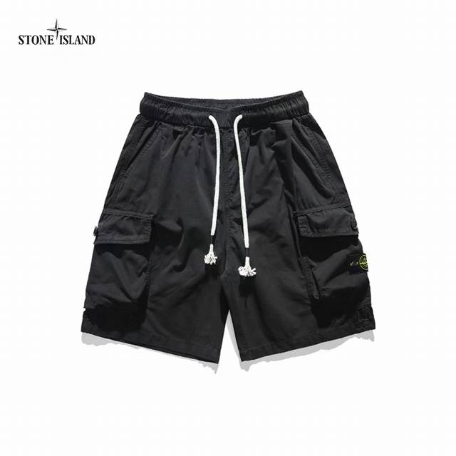 Stone Island石头岛 高品质 日系高街设计感超强宽松微弹立体袋机能工装五分短裤 高街达人超级爆款 海内外人气爆款∽ 采用国标舒适健康面料 大厂流水作业