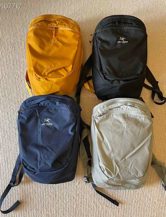 始祖鸟arcteryx Index 15L联名 都市户外露营双肩包 纯原出货 真ykk双重验证拉链 阳离子面料加持 露营 City Boy 风格必备 日本官网热