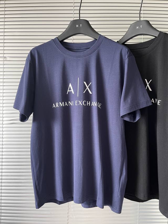 Armani Exchange阿玛尼ax男装g方夏季轻薄男款休闲圆领潮流短袖t恤衫！！ 极简冷淡风阿玛尼支线exchange系列爆火主打款，极简风字母印花log