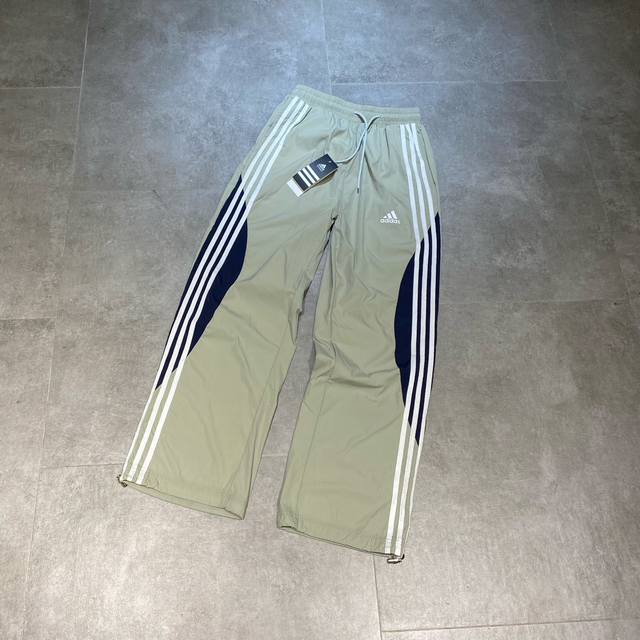 Adidas阿迪达斯 奶昔绿三条杠运动机能裤登山工装抽绳长裤情侣款 Color: 绿色 Size: M-Xl M 腰围82 臀围110 裤长100 Cm L 腰