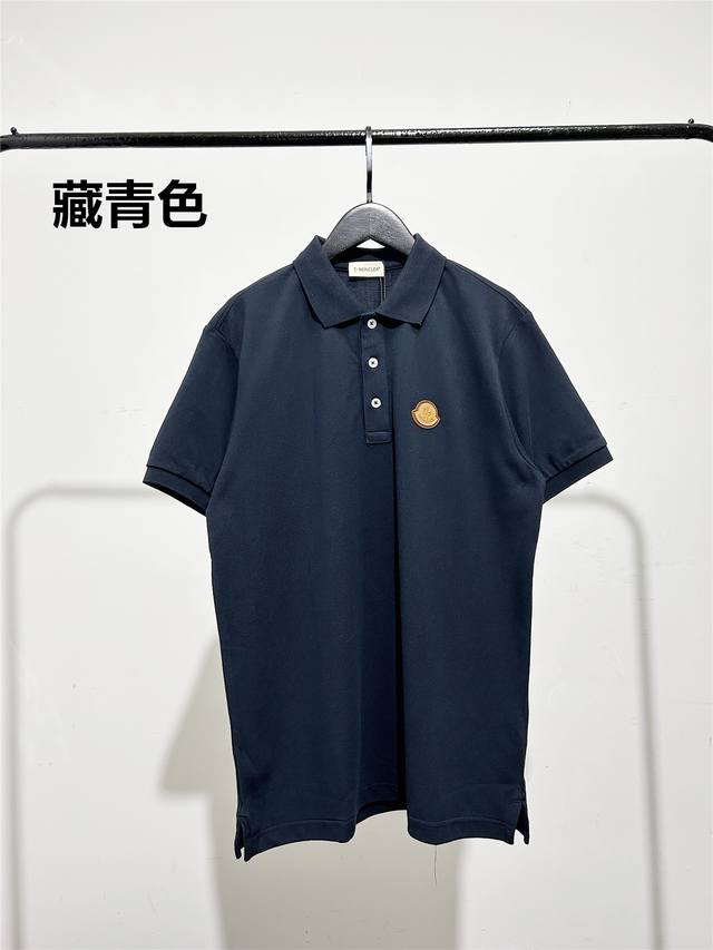 蒙口男款polo衫，品质好货！Moncler 蒙口男装官网新款经典 男士polo衫2023春季商务休闲纯色领子蒙口小皮标重磅纯棉t恤 短袖polo衫 高端高品系