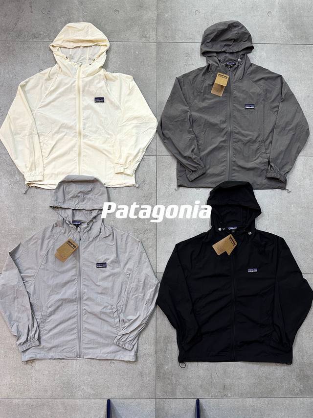 纯原推荐 Patagonia 巴塔哥尼亚 Ss24 Grid风壳防晒衣 外套 Upf是60+的防晒值，良好的透气性 加上网布拼接设计上身不闷，轻松打造夏季少有的