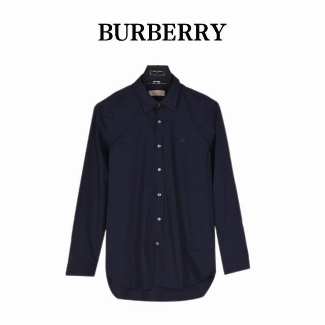 Burberry 巴宝莉 经典战马小标刺绣府绸棉长袖衬衫 Bbr品牌最具代表性经典衬衣，定制原版100%进口纯棉府绸棉面料， 纱线定织定染，领口、袖口为隐形格纹