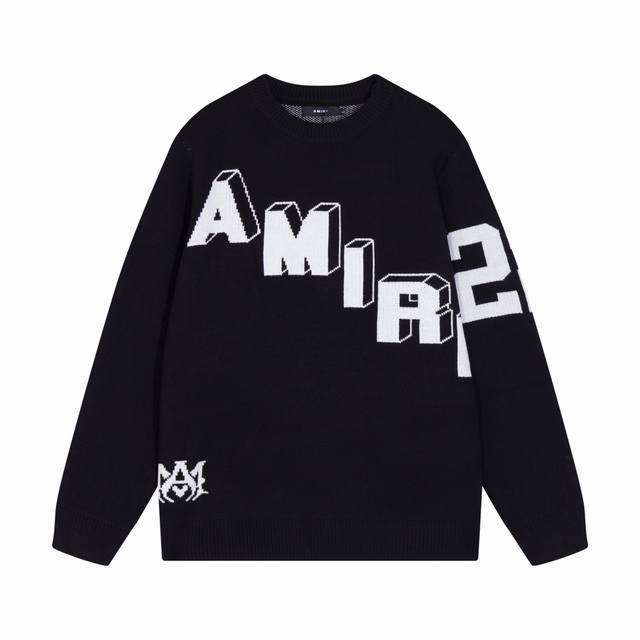 Amiri 2024新款毛衣后背22字母大logo 颜色: 白色 黑色 码数: S M L Xl Xxl