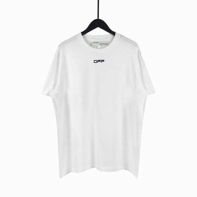 高版本OFF-WHITE 20ss 机场胶带警戒线箭头短袖T恤，面料采用定制230克32织纯棉双纱纯棉面料，保证了工艺原汁原味！辅料配齐！丝网印花，色彩纯正，图