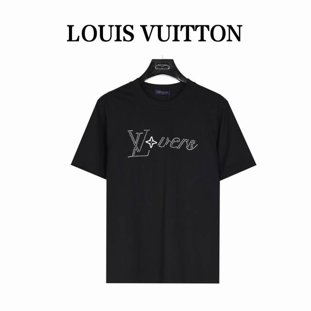 Louis Vuitton 路易威登 菲董限定刺绣短袖T恤 定制50支精紧棉纱、活性染色，重固色、爽滑手感面料重工洗水、 微阔小流肩时尚版型、穿后再洗干后胸围、