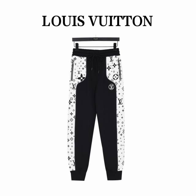 LouisVuitton 路易威登 LVlogo口袋拉链拼接长裤 男女同款全新美学灵感趣味设计,渠道性质精品。让整体造型设计更加优雅时尚，今夏最火系列，无数明星