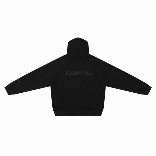 FEAR OF GOD 复线 ESSENTIALS 基础简约背面压胶logo连帽拉链开衫帽衫六色入