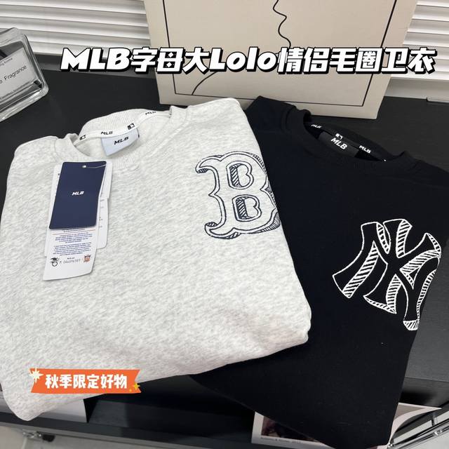 上新：上新！！！ MLB洋基队秋季NY印花复古老花图案休闲情侣圆领纯棉卫衣 这款卫衣采用纯棉精梳爽滑大毛圈面料，确保了穿着的舒适度和耐用性。原厂面料定织定染工艺