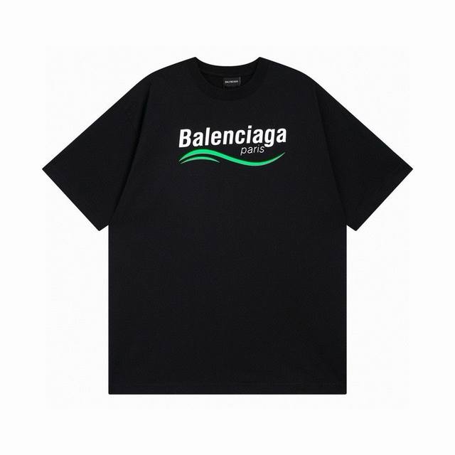 BALENCIAGA 巴黎世家2024 SS 多位LOGO经典印花短袖T恤 本市场No.1的质量 真正天花板品质 全部原版开发注意细节图 避免被盗图商家混发 正