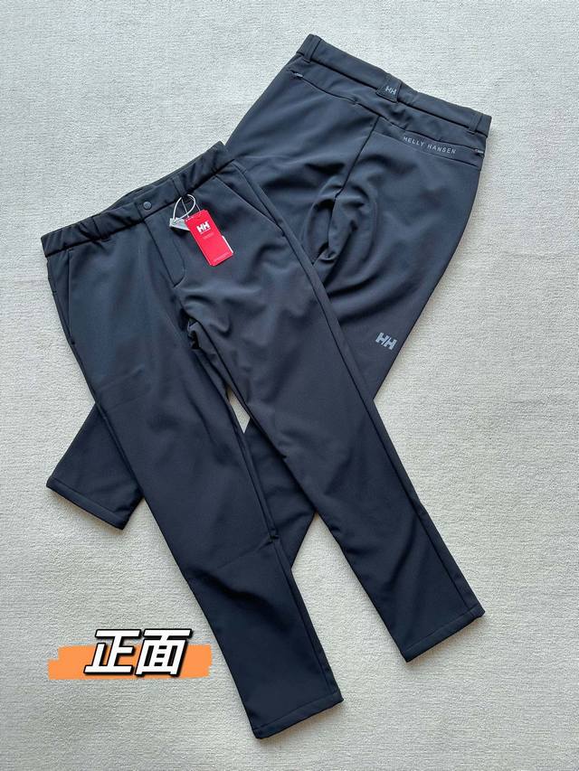 原单HELLY HANSEN HH男秋冬抓绒保暖运动梭织长裤 面料都是三防面料，防风 防水 防撕裂 设计亮点 HIGHLIGHTS 1、腰部两侧橡筋条设计，穿着