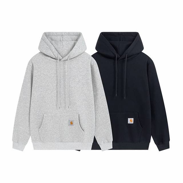 上新上新 Carhartt 卡哈特经典基础款胸前小logo情侣款连帽卫衣,男女同款，你值得拥有绝佳出行穿搭必备单品 经典百搭永不过时系列，男女同款 情侣可搭 甄