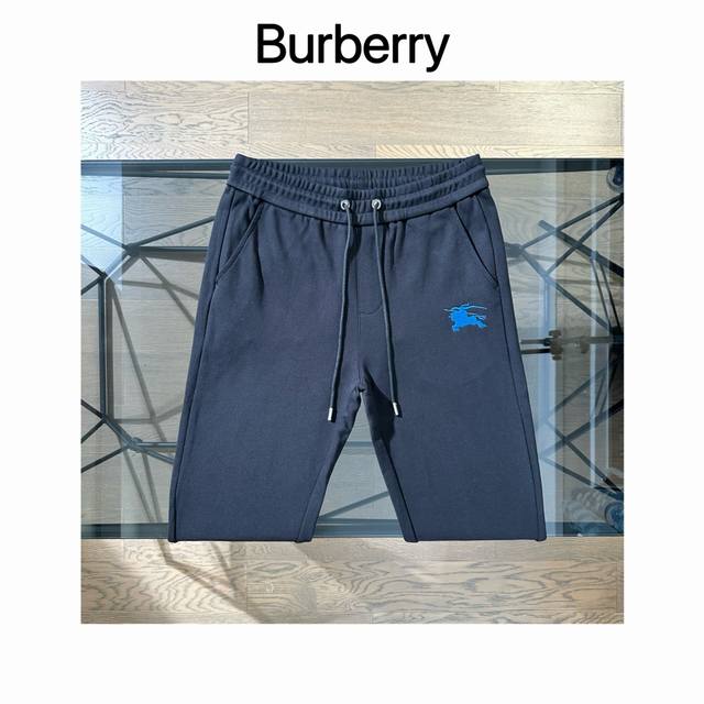 巴宝莉 BURBERRY 2024新款战马刺绣logo休闲卫裤休闲裤 高品质打造，400克高克重战马刺绣 裤腿前品牌刺绣logo字母，定制LOGO抽绳五金配件，