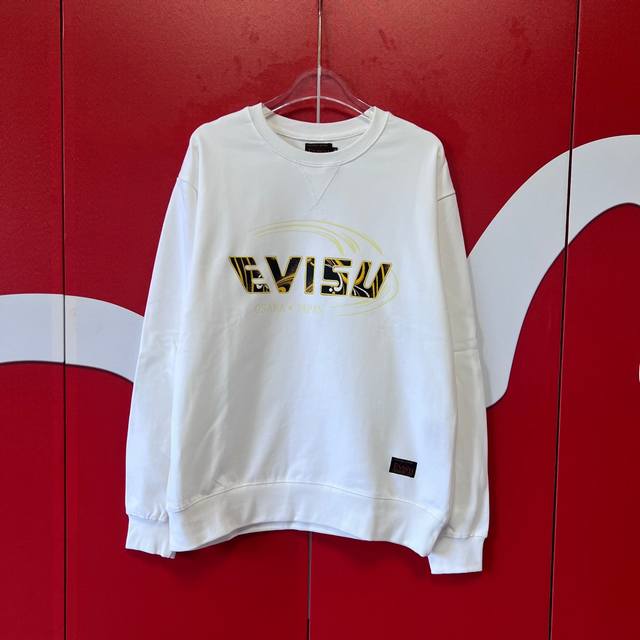 上新 Evisu 福神2024新款印花卫衣 高版本高品质采用纯棉双纱400克面料 网红明星同款 这件卫衣剪裁合身。 尺寸S-XXL