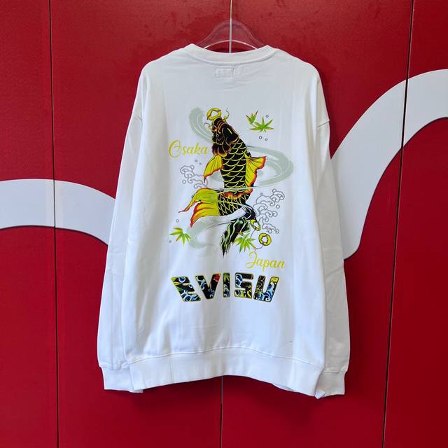 上新 Evisu 福神2024新款印花卫衣 高版本高品质采用纯棉双纱400克面料 网红明星同款 这件卫衣剪裁合身。 尺寸S-XXL