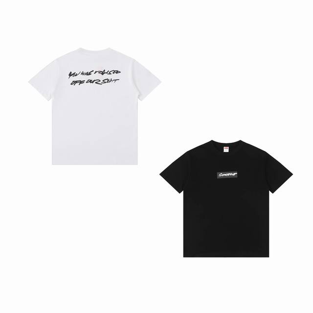 特价 #ST12 顶级版本 Supreme x Futura联名款未来标语SS24 WEEK1 FUTURA BOX LOGO TEE 字母Logo印花圆领休闲