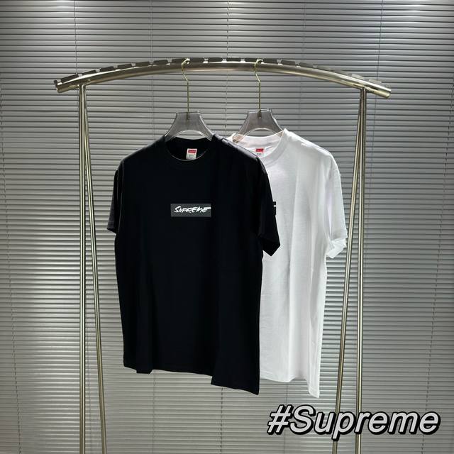 特价 #ST12 顶级版本 Supreme x Futura联名款未来标语SS24 WEEK1 FUTURA BOX LOGO TEE 字母Logo印花圆领休闲