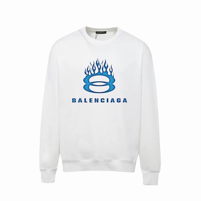 761# ，Balenciaga巴黎世家印花圆领毛圈卫衣 1:1对版面料400克毛圈高克重百分百纯棉 提前做过预缩水1×1双纱洗一辈子都不会变形的 男女同款 官