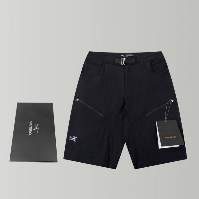 可配信封 Arcteryx Gamma Quick Dry Short 11 轻量透气耐磨纯色速干短裤 男款 高端版本 专业性 户外机能速干短裤,四色可选 专为