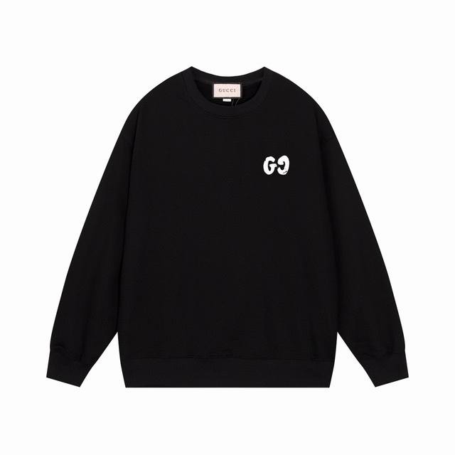 Gucci 古驰秋冬新款印花logo圆领卫衣情侣款 专柜同步在售 oversized版型！ 面料：独家定制400克纯棉毛圈面料+配套螺纹 辅料：吊牌 水洗 主唛