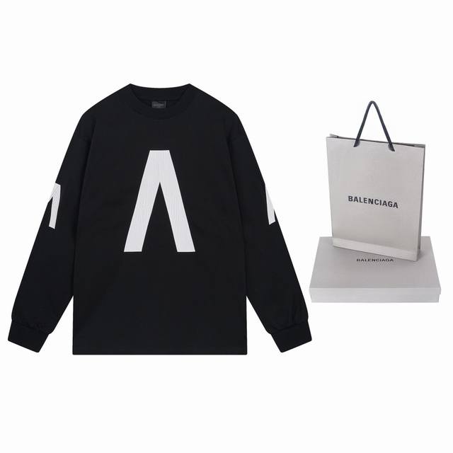 细节图 顶级版本.官网品质 BALENCI*GA 巴黎.2024最新全球了限量版。BALENCIAGA携手Archive联名打造长袖T恤。裂纹印花水洗做旧破坏T