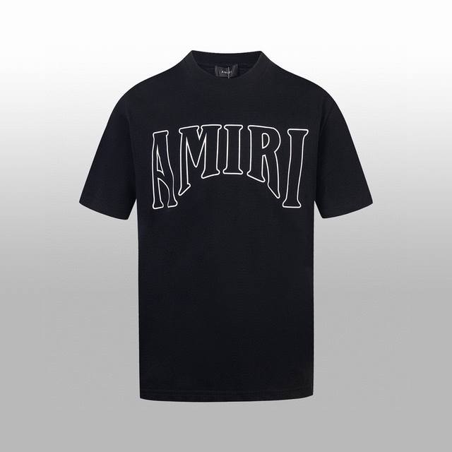 高版本 AMIR* 春夏新款短袖Tshirt 胸前大LOGO标识 后背立体大幅印花 完美细节处理 经典Logo图案上身超好看 男女同款 尺码：XSSML