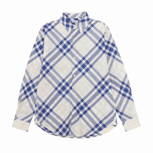 Burberry 巴宝莉 大格纹棉质长袖衬衫 size：XS-L