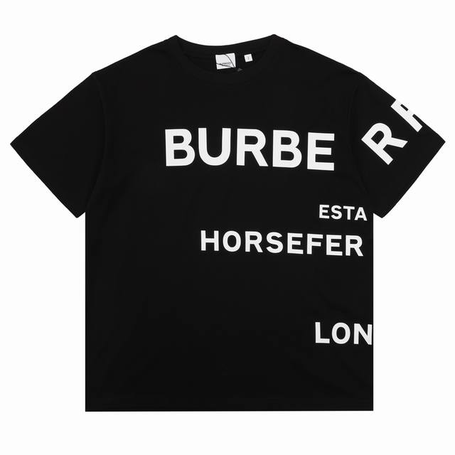 Burberry 巴宝莉 厚胶字母Logo印花短袖 size：S-L