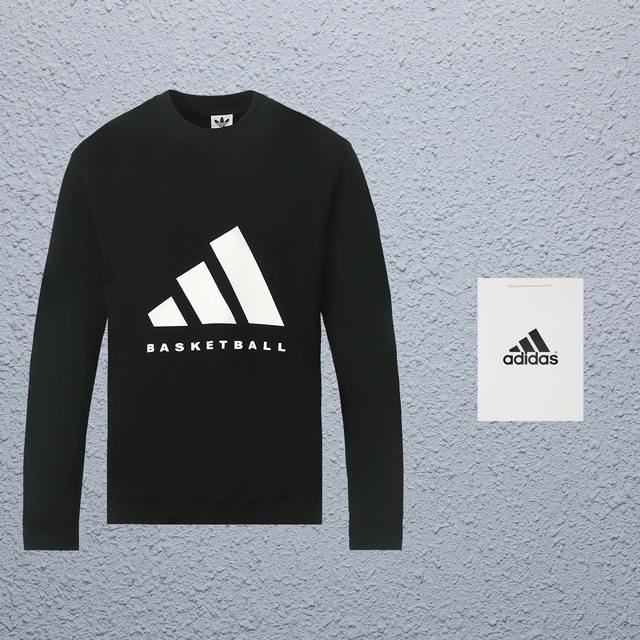 顶级版本 区别通货 款式：ADIDAS ORIGINALS 24款圆领卫衣 颜色：图片色 尺码：S-XL 面料：400G毛圈 辅料：全套定制辅料 无性别区分 男