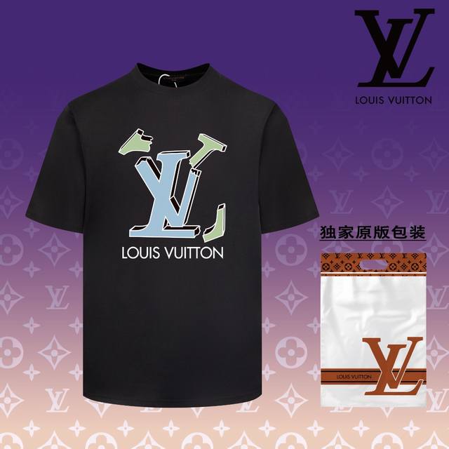 高版本 路易威登 LOUIS VUITTON 2024春夏季新款 搭配重工高端数码个性LOGO印花，做工细致完美 高端定制，采用230克双面定制面料，版型设计前