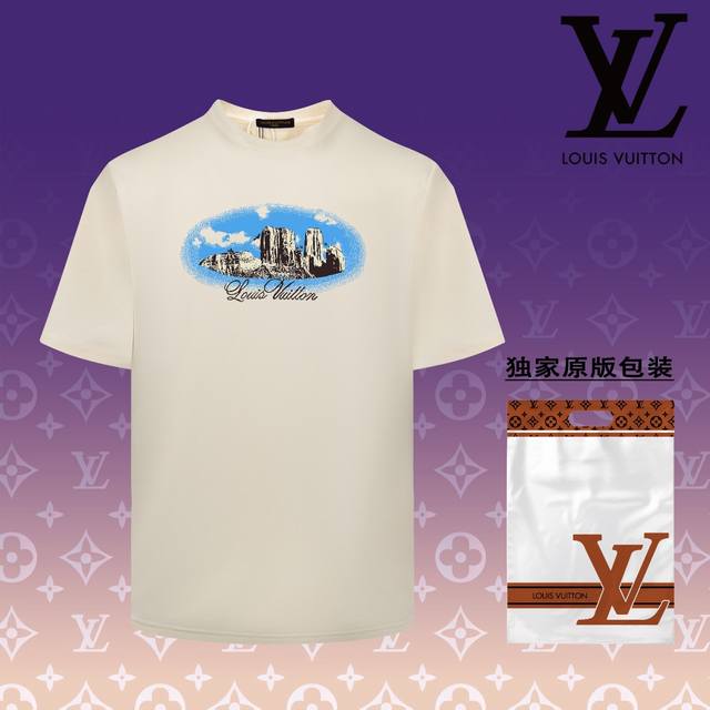 高版本 路易威登 LOUIS VUITTON 2024春夏季新款 搭配重工高端数码个性LOGO印花，做工细致完美 高端定制，采用230克双面定制面料，版型设计前