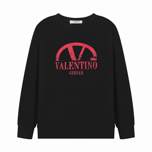 VALENTNO 华伦天奴 基础款 字母LoGo印花 Logo经典识标印花卫衣 精致升级，灵感源自八十年代复古 原版面料 官方同款 定制380克同缸染面料 手感