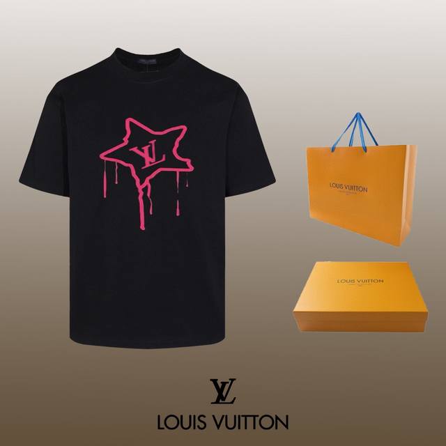 顶级代工品质 LOUIS VUITTON 路易威登 24SS 经典T恤短袖 不需要所谓烂大街的华丽文案 主打品质 - 面料经过2次高温缩水固色 不变形不缩水不起