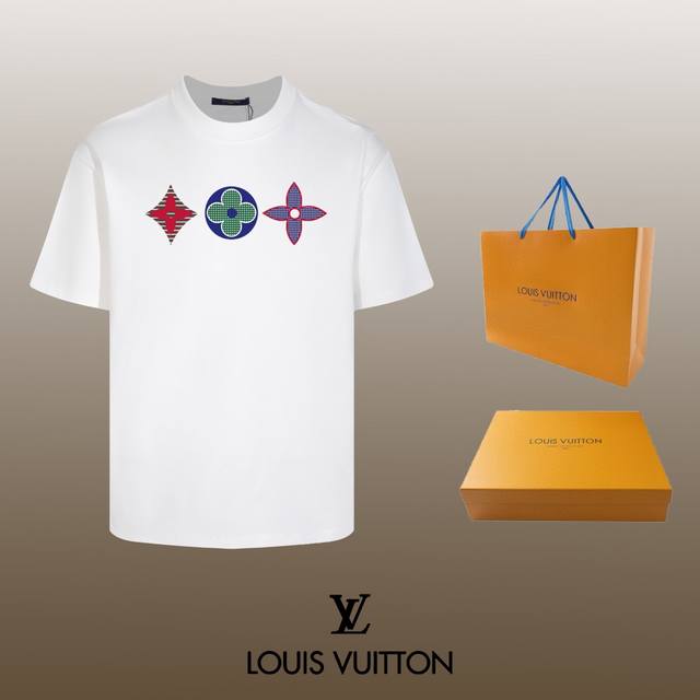 顶级代工品质 LOUIS VUITTON 路易威登 24SS 经典T恤短袖 不需要所谓烂大街的华丽文案 主打品质 - 面料经过2次高温缩水固色 不变形不缩水不起