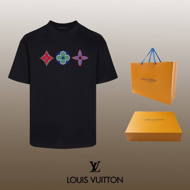 顶级代工品质 LOUIS VUITTON 路易威登 24SS 经典T恤短袖 不需要所谓烂大街的华丽文案 主打品质 - 面料经过2次高温缩水固色 不变形不缩水不起