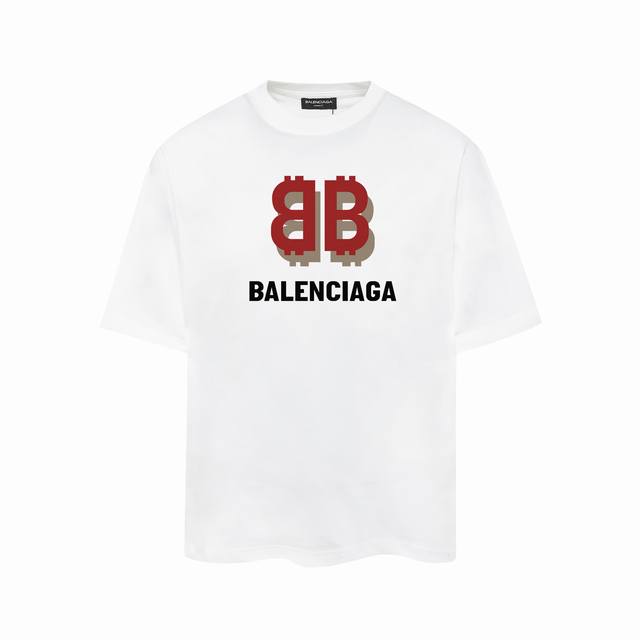 Balenciaga巴黎世家印花短袖T恤 - 面料经过2次高温缩水固色 不变形不缩水不起球 -正确os版型 不省面料 只做穿上有效果的高质量产品 最大可穿200