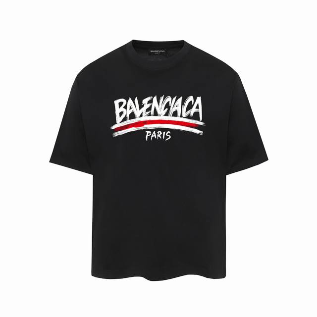 Balenciaga巴黎世家印花短袖T恤 - 面料经过2次高温缩水固色 不变形不缩水不起球 -正确os版型 不省面料 只做穿上有效果的高质量产品 最大可穿200