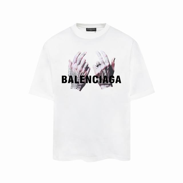 Balenciaga巴黎世家印花短袖T恤 - 面料经过2次高温缩水固色 不变形不缩水不起球 -正确os版型 不省面料 只做穿上有效果的高质量产品 最大可穿200 - 点击图像关闭