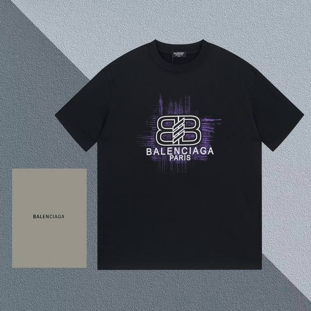 BALENCIAGA 巴黎世家 火焰涂鸦字母 Logo标识印花 精致升级 原版面料 官方同款 定制240克同缸染面料 手感非常舒服 春夏最新砖柜同步 时尚又个性