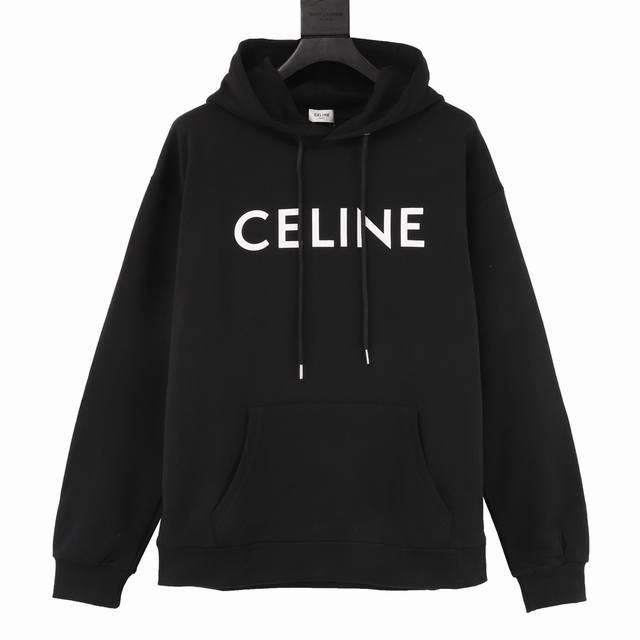 款号Y801 CELINE 赛琳 经典胶囊系列连帽卫衣 CE经典款属于胶囊系列最火 最有气质 最百搭的一个，论设计，它算是卫衣中最常见的基础款 没有花俏的玩法，