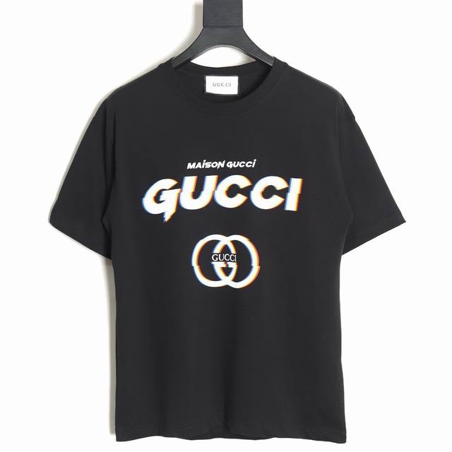 上新款号：G713 GUCCI 古驰 2024sS 原版面料 官方同款 幻影短袖T恤 定制260克同缸染面料 手感舒适 春夏最新砖柜同步 时尚又个性 超级百搭男