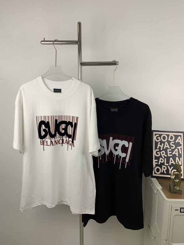 款号A319 新款BALENCIAGA X GUCCI巴黎世家古驰联名款2024 工艺：原版一致走线！袖窿对版手法 最高版本！无数次的打版 百分百还原正品品相！