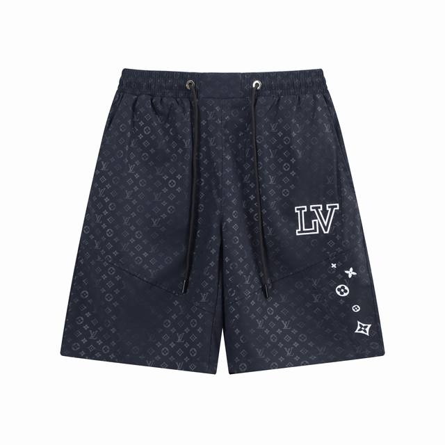 FFF 24SS LV 新款 沙滩短裤 颜色：黑色 宝蓝色 尺寸： M一4XL